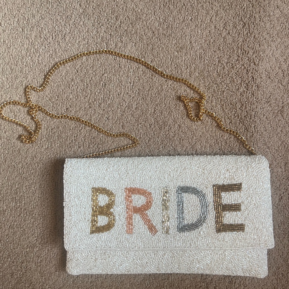 Beaded BRIDE Purse